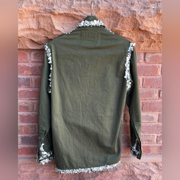 NEW! Libertine VINTAGE Beaded Seems Army Jacket - Picture 2 of 10